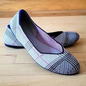 ROTHY'S glen plaid gray flats size 11.5